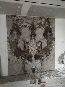 Book Matched Wall Marble Cladding Silver Eldorado