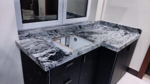 Kitchen Top With Back Splash Wall (2)