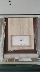 Line Match TV Unit Wall Cladding Travertine Light Beige (4)